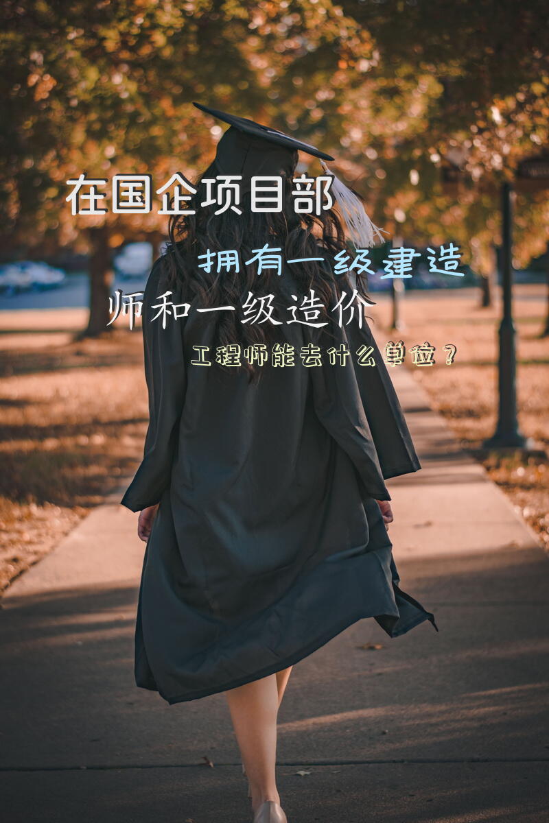在国企项目部，拥有一级建造师和一级造价工程师，能去什么单位？