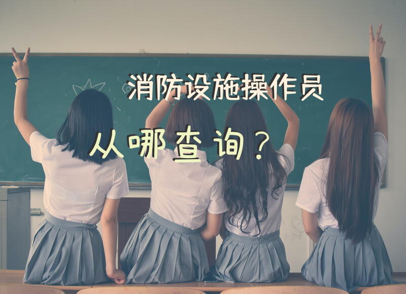 消防设施操作员从哪查询？